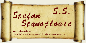 Stefan Stanojlović vizit kartica